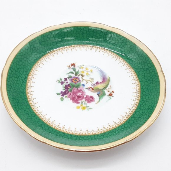 Green Tea Cup and Saucer Ye Old English by Jackson and Gosling -Grosvenor - Picture 9 of 11